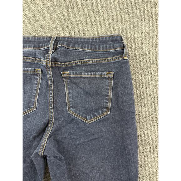 Old Navy Rockstar Mid-Rise Skinny Jeans Dark Wash Stretch Denim Size 8 Regular - Picture 11 of 12